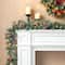 Glitzhome® 6ft. Pre-Lit Glittered Pinecones & Berries Christmas Garland, 2ct.